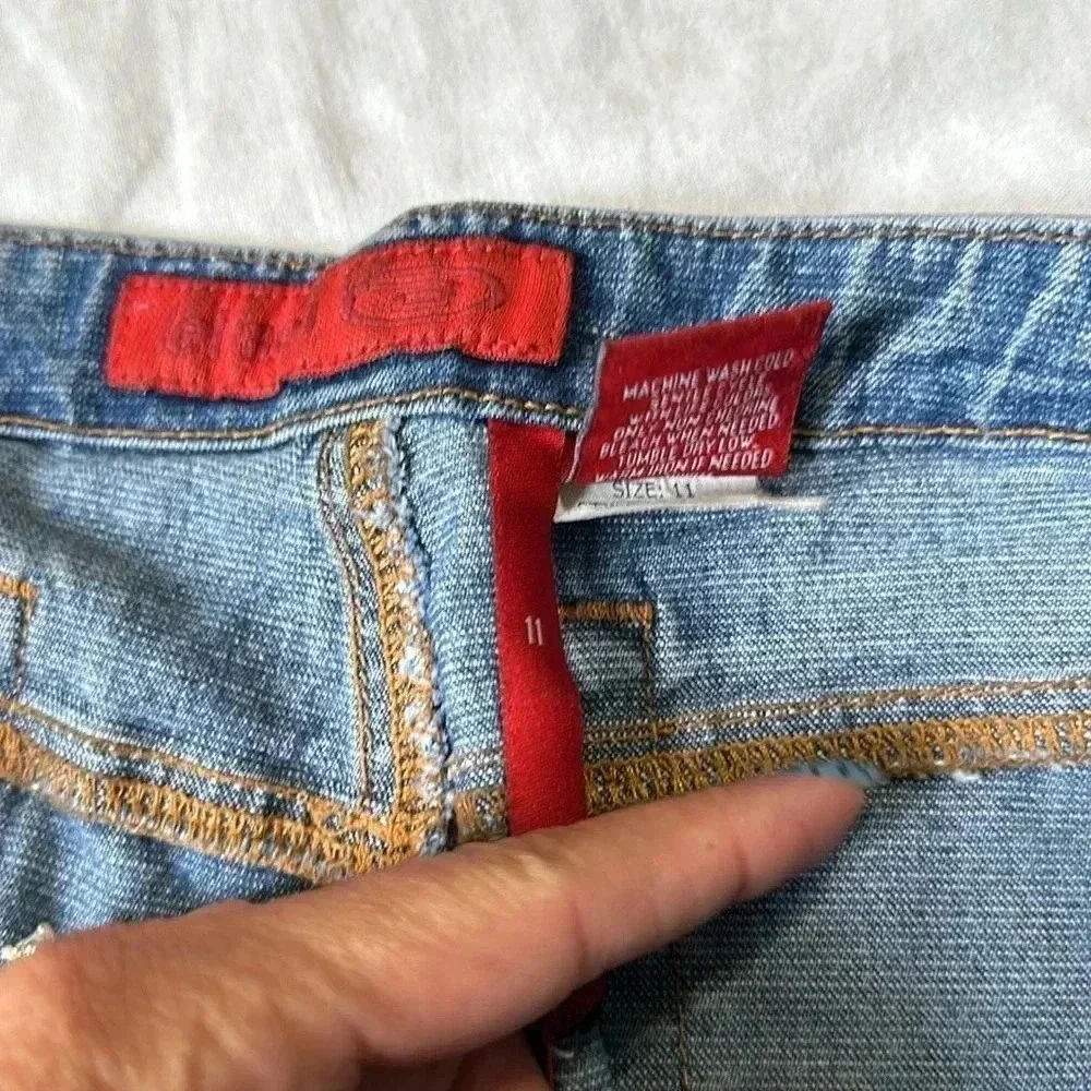 BONGO VINTAGE Y2K DENIM SKIRT‎ SIZE 11